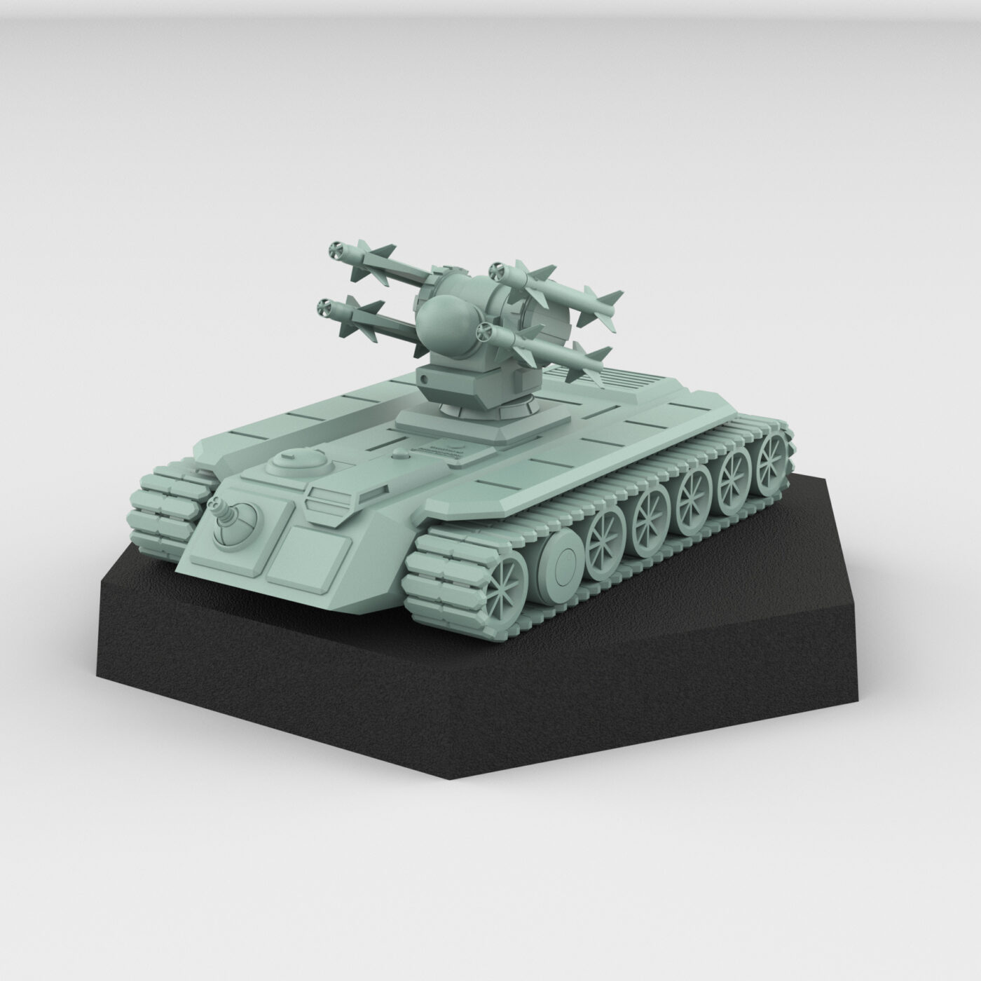 AA Missile Battery 3D Printed Mech Miniature