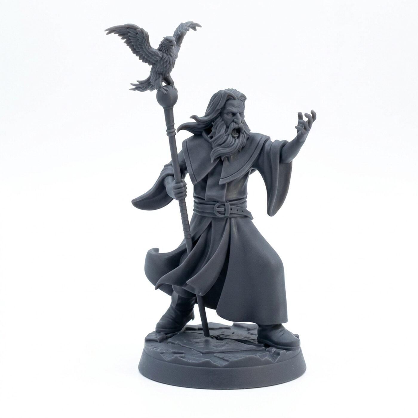 Acolyte B - Gray Resin 3D Printed Miniature