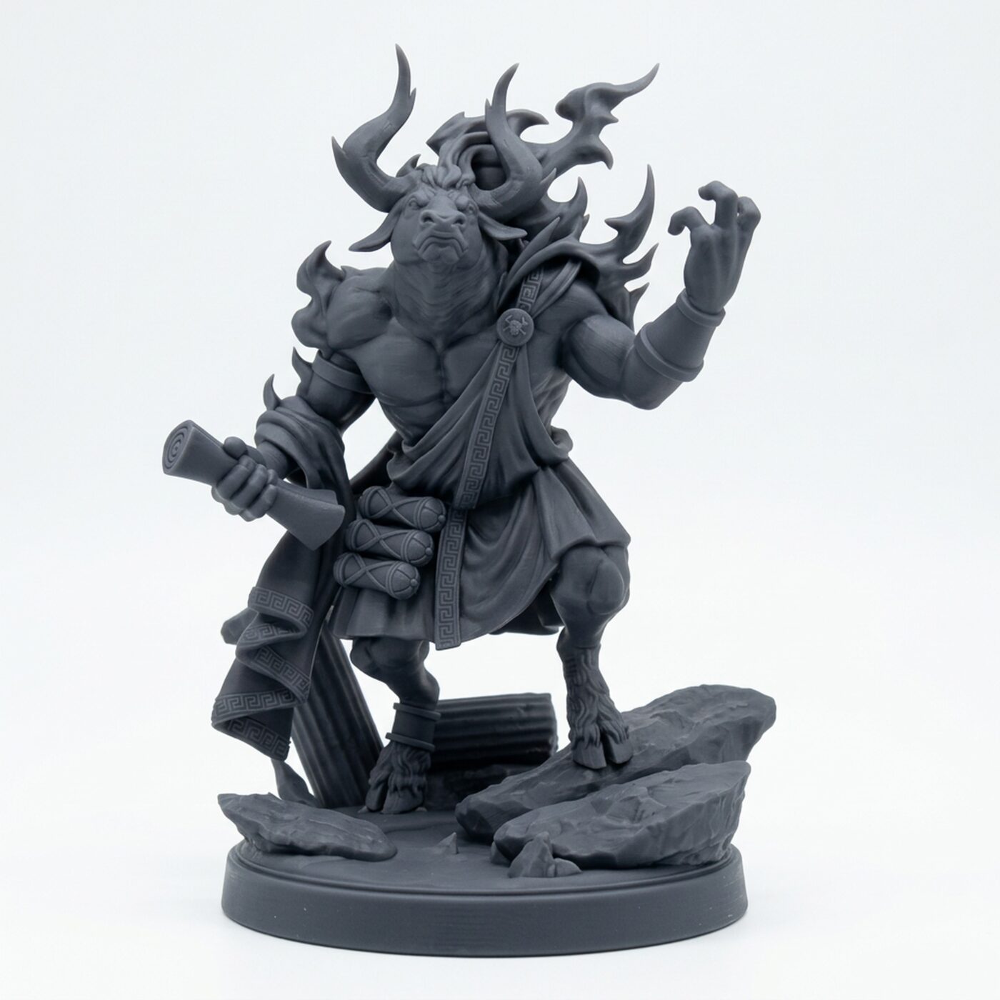 Aidoneus - Gray Resin 3D Printed Miniature