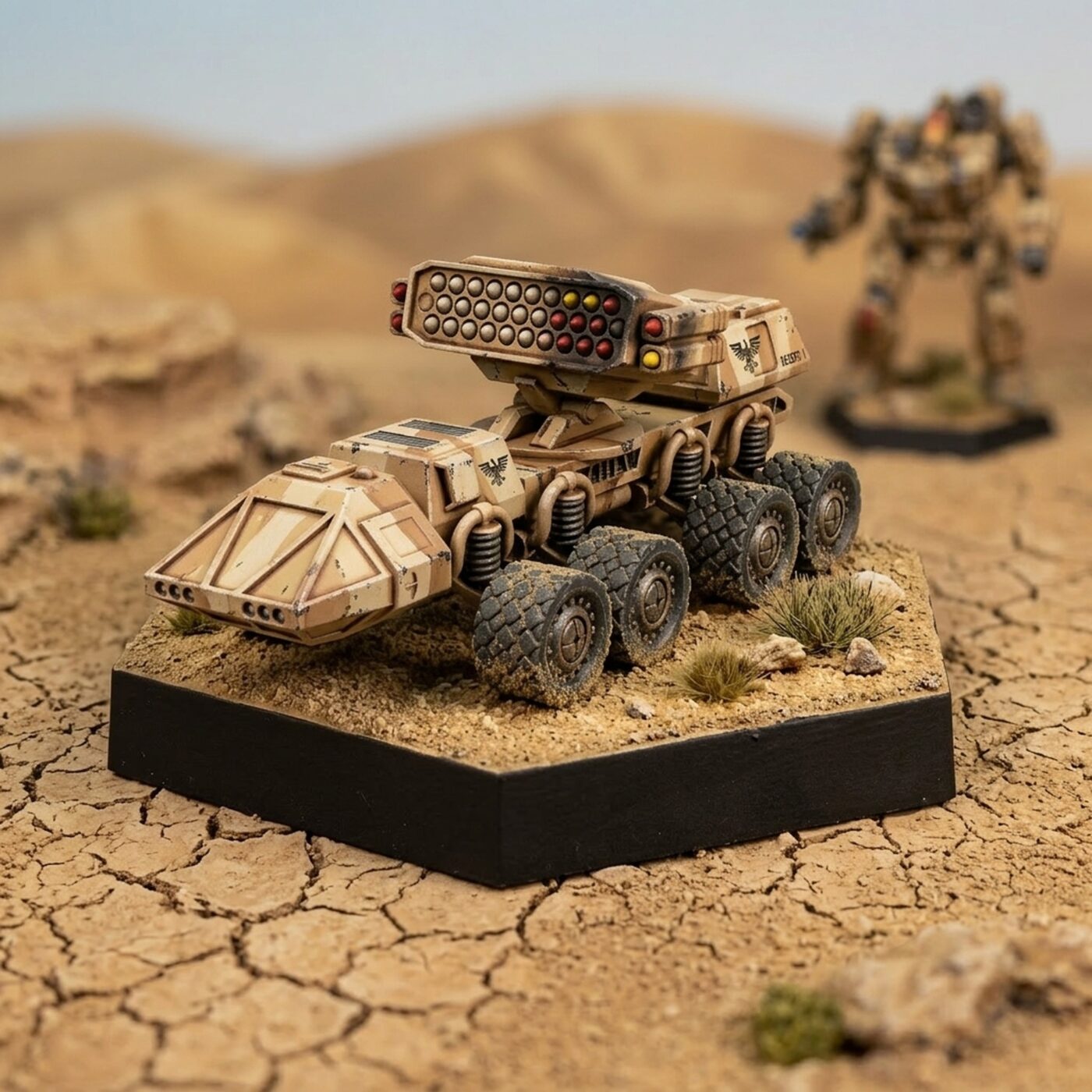 Aikuchi B UK Missile Carrier Painted Mech Miniature