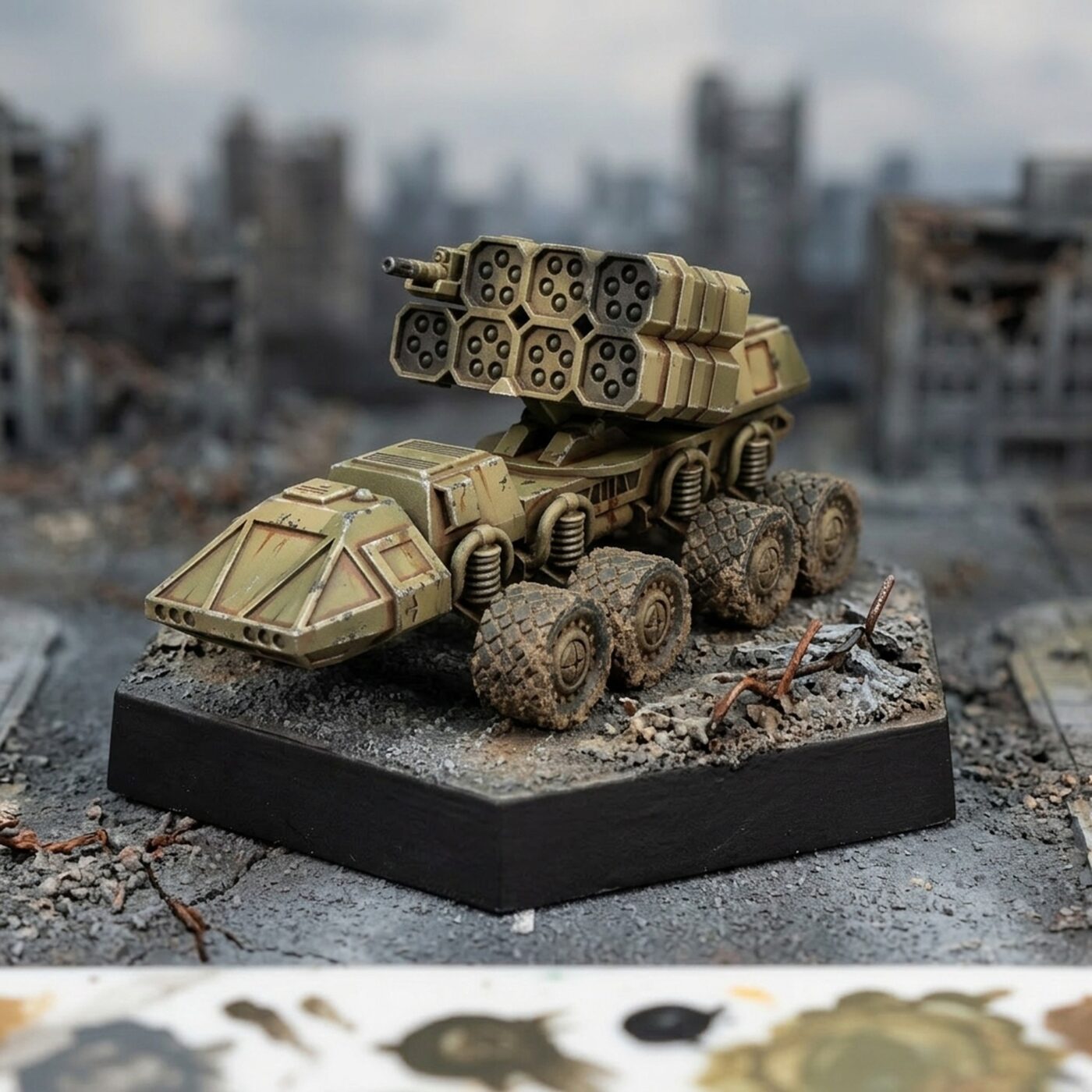 Aikuchi C UK - 3D Printed Miniature Vehicle Painted Mech Miniature