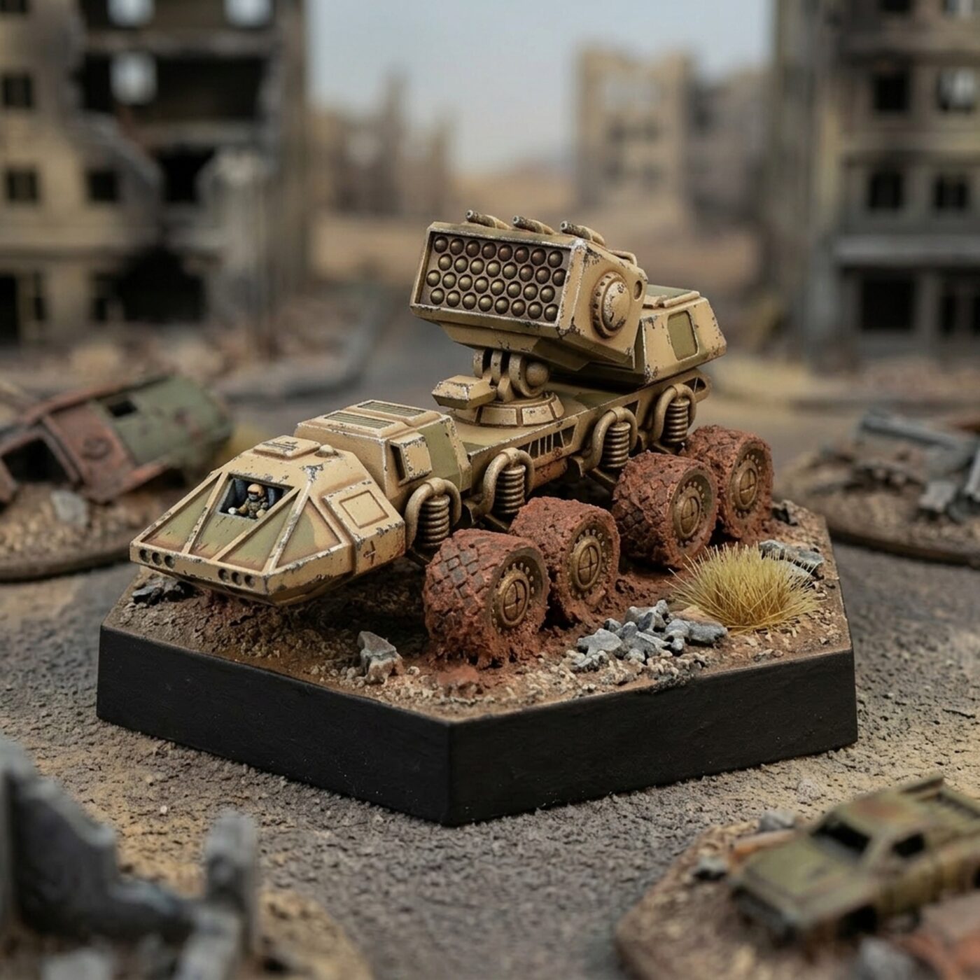 Aikuchi Prime UK - Wheeled Missile Carrier Painted Mech Miniature