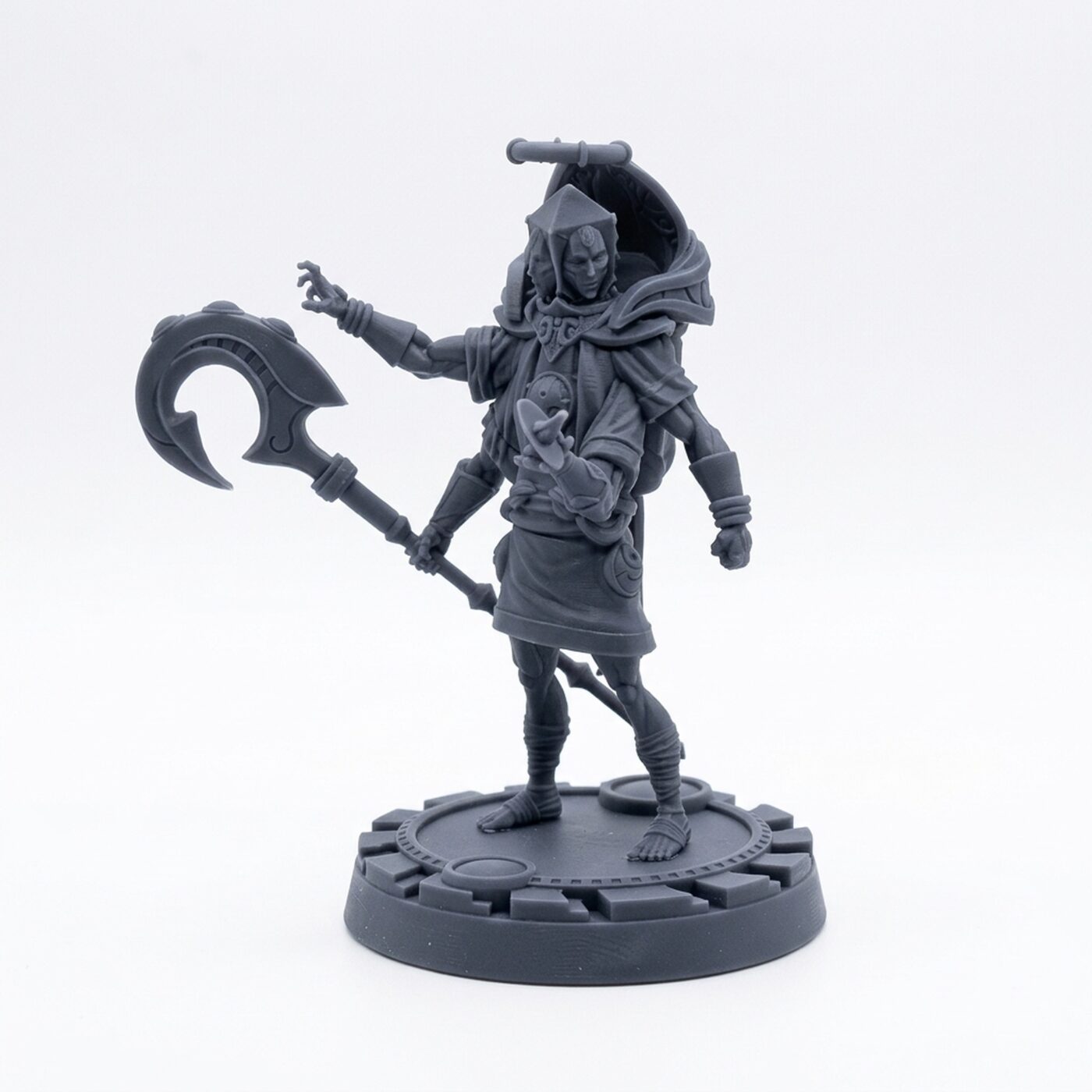 Arch Researcher B - Gray Resin 3D Printed Miniature
