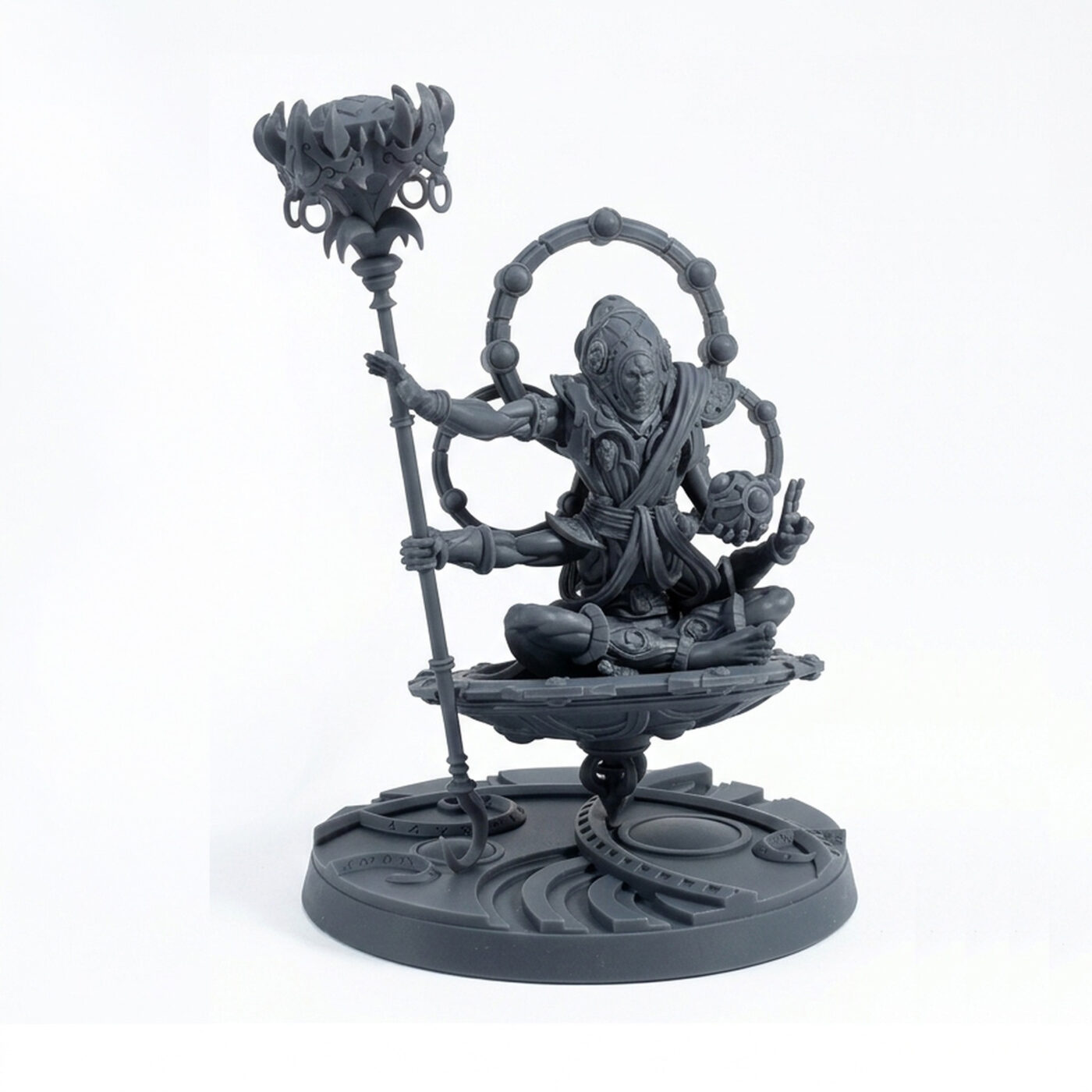 Archmaster Asabar Vara B - Gray Resin 3D Printed Miniature