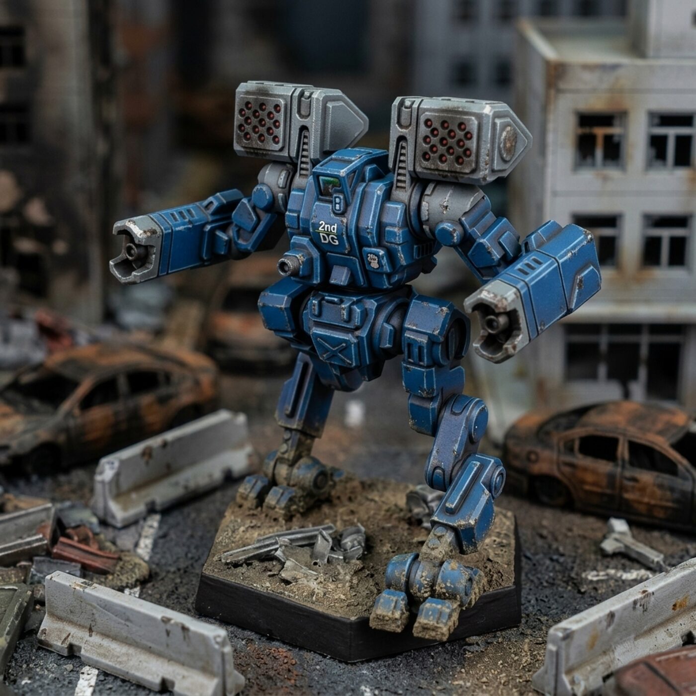 Arctik Wolf B Painted Mech Miniature