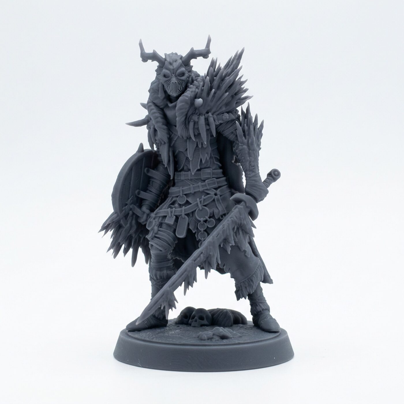 Arisen Ancestor A - Gray Resin 3D Printed Miniature