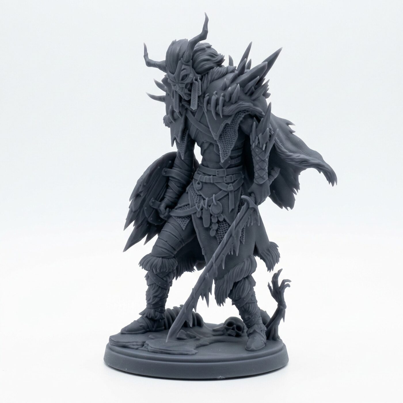 Arisen Ancestor - Gray Resin 3D Printed Miniature