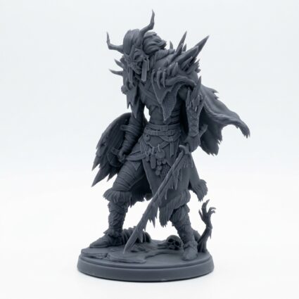 Arisen Ancestor - Gray Resin 3D Printed Miniature