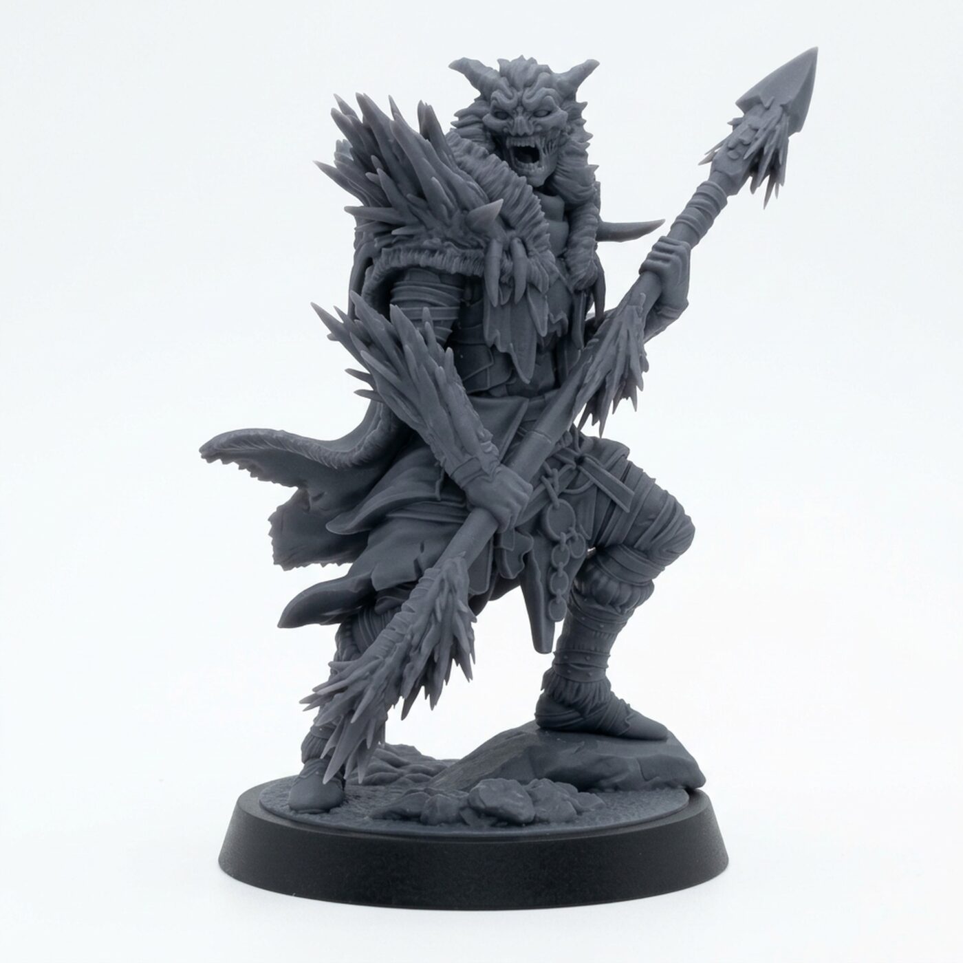 Arisen Ancestor D - Gray Resin 3D Printed Miniature