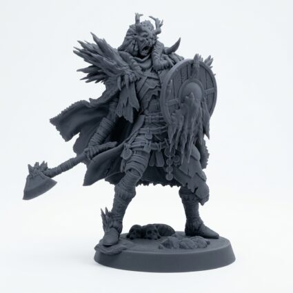 Arisen Ancestor E - Gray Resin 3D Printed Miniature