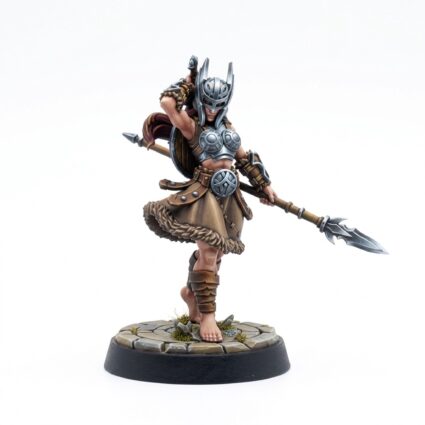 Armored Valkyrie - Painted 3D Printed Miniature