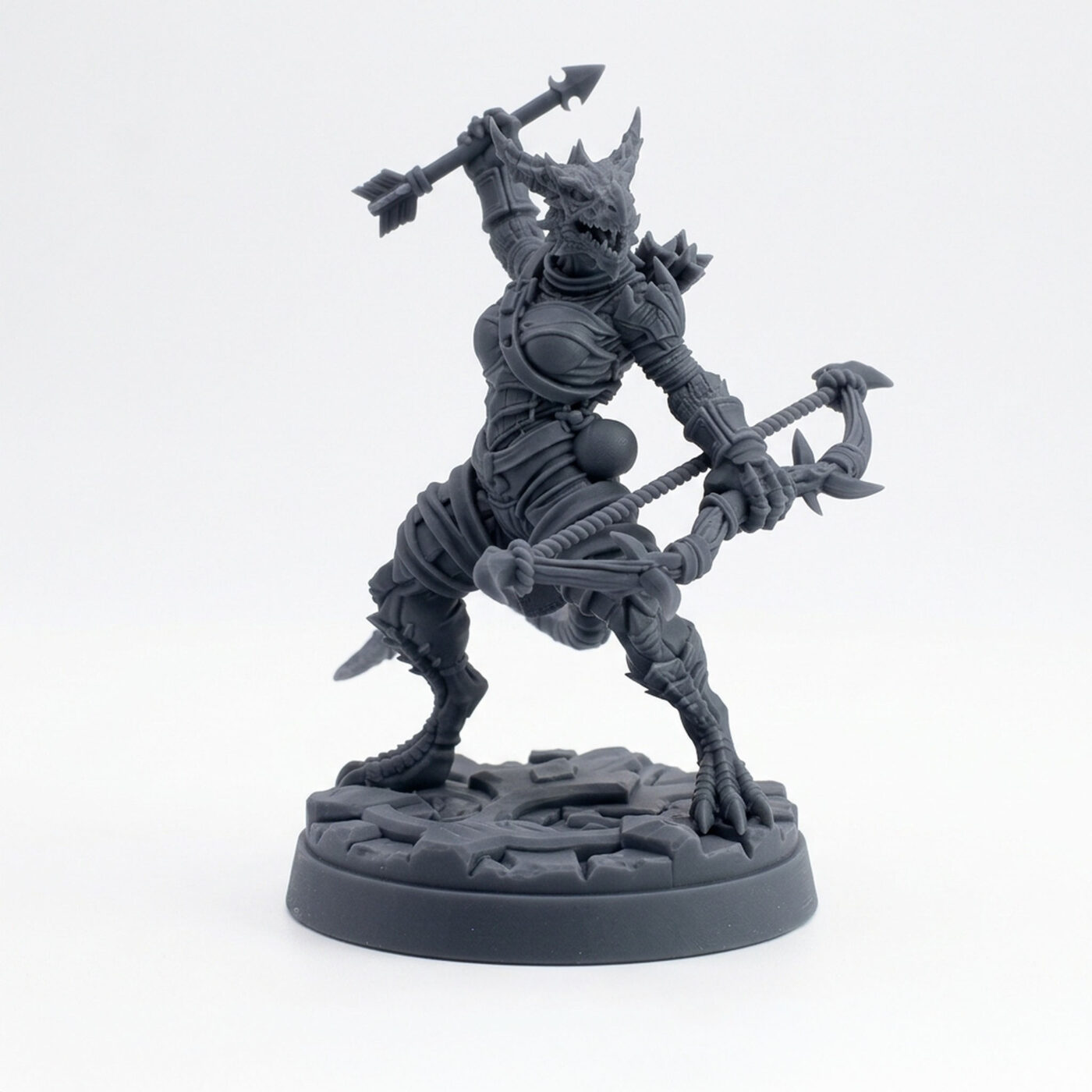 Arrowsister A - Gray Resin 3D Printed Miniature