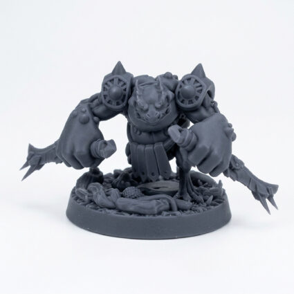 Atxeraider B - Gray Resin 3D Printed Miniature