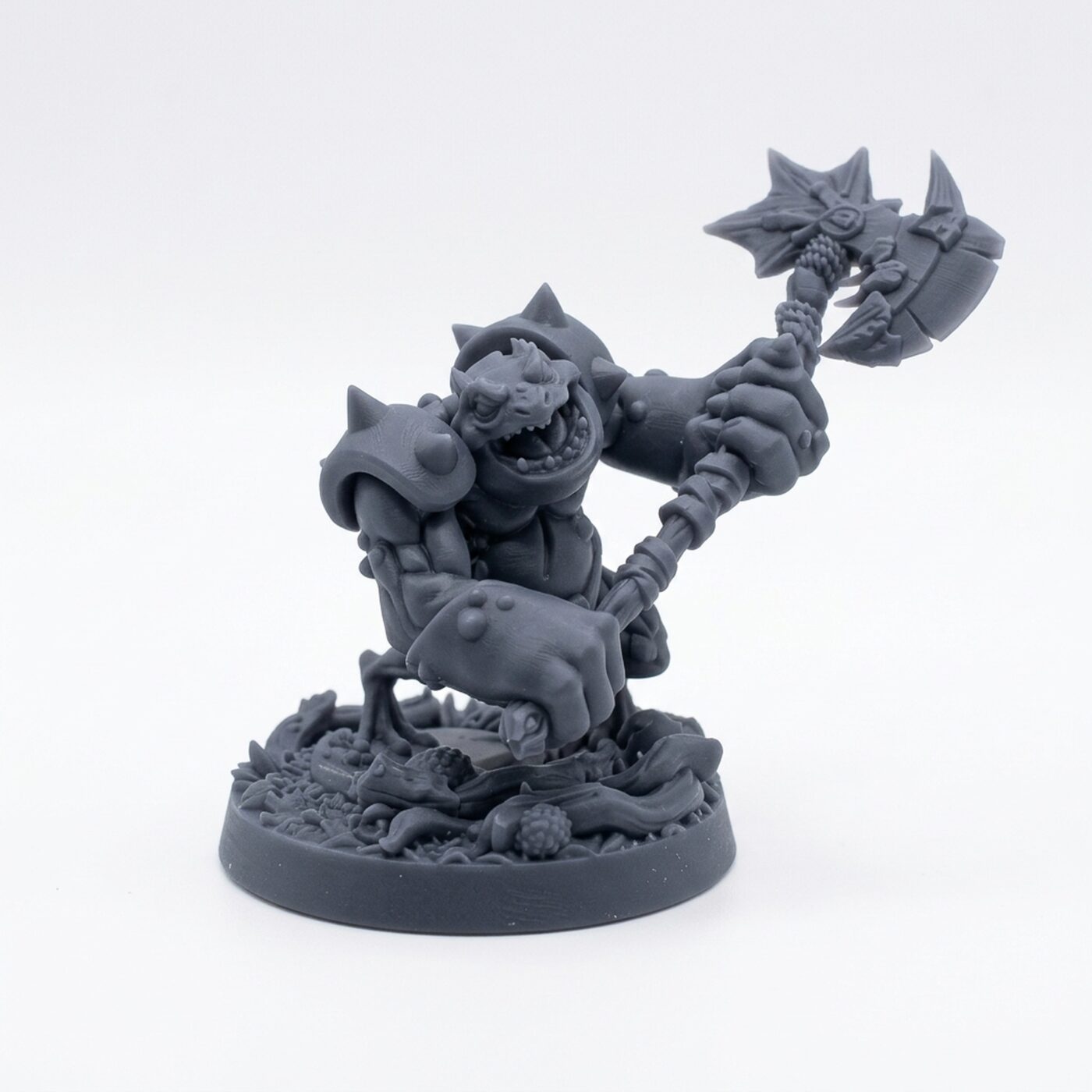 Atxeraider D - Gray Resin 3D Printed Miniature