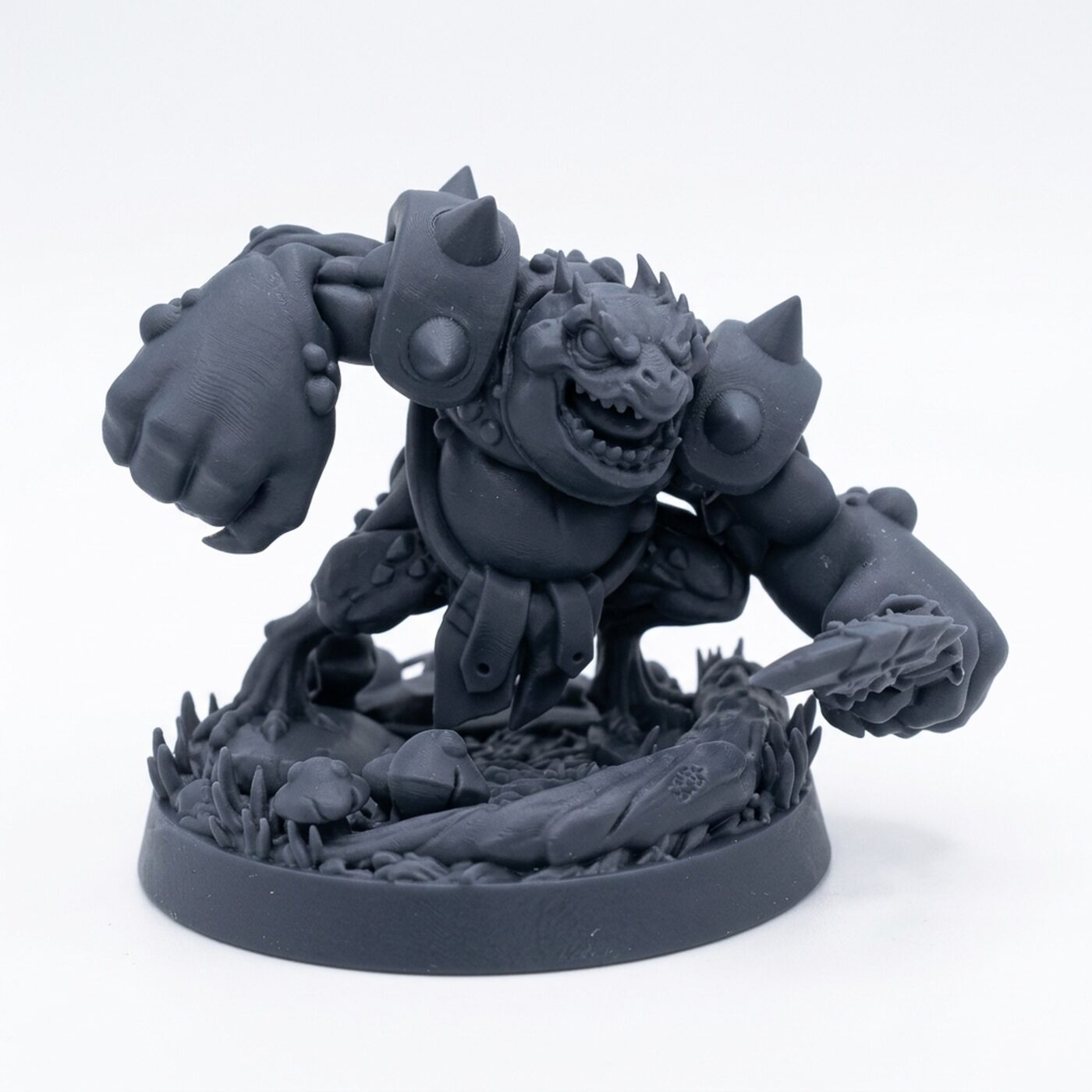 Atxeraider E - Gray Resin 3D Printed Miniature