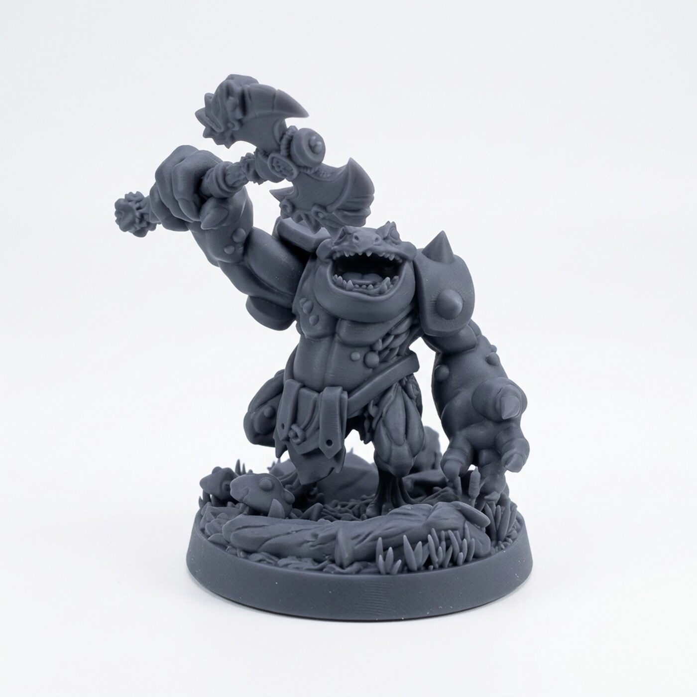 Atxeraider G - Gray Resin 3D Printed Miniature