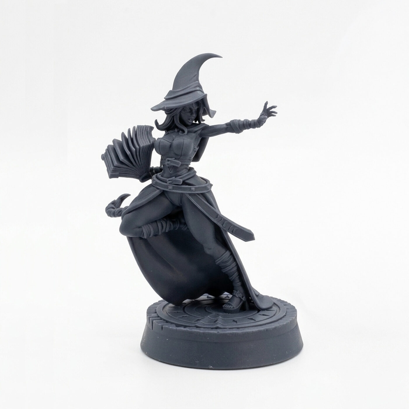 Aurelia Casting Spell - Gray Resin 3D Printed Miniature