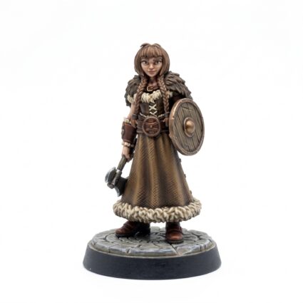Axe Girl - Painted 3D Printed Miniature