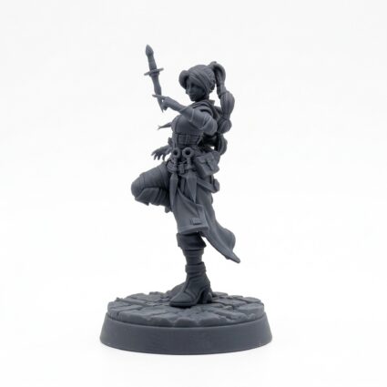 Balancing Dagger - Gray Resin 3D Printed Miniature