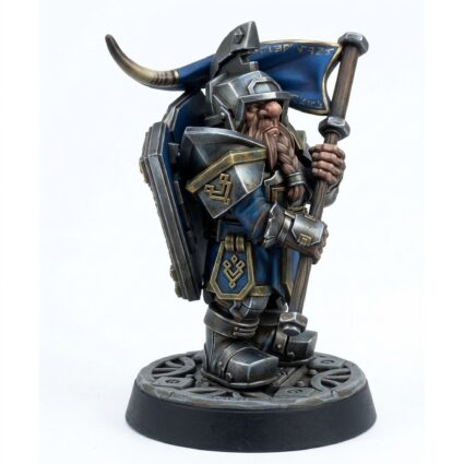 Bannerdwarf Sentinel Bartor - Painted 3D Printed Miniature