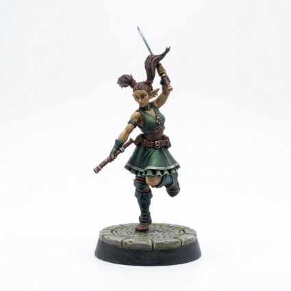 Bard Drawing Katana - Painted 3D Printed Miniature