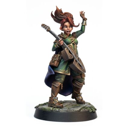 Bard Strumming - Painted 3D Printed Miniature