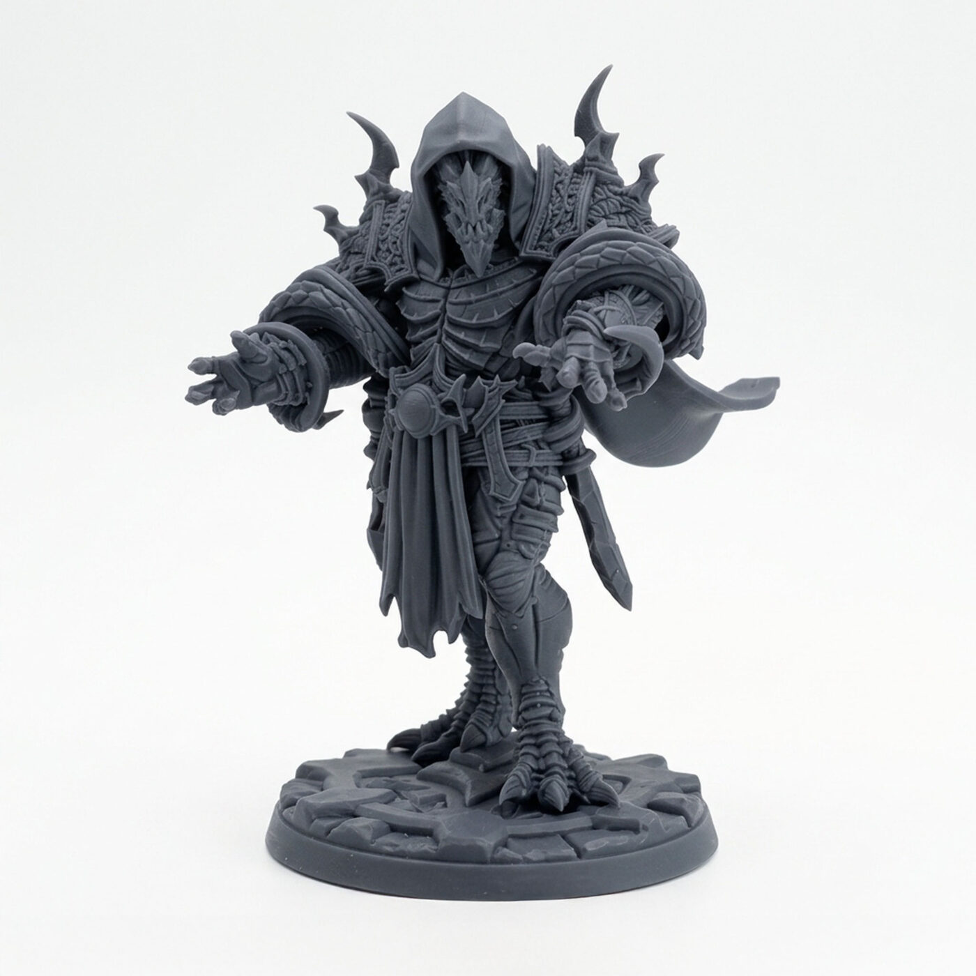 Barrabwarden A - Gray Resin 3D Printed Miniature