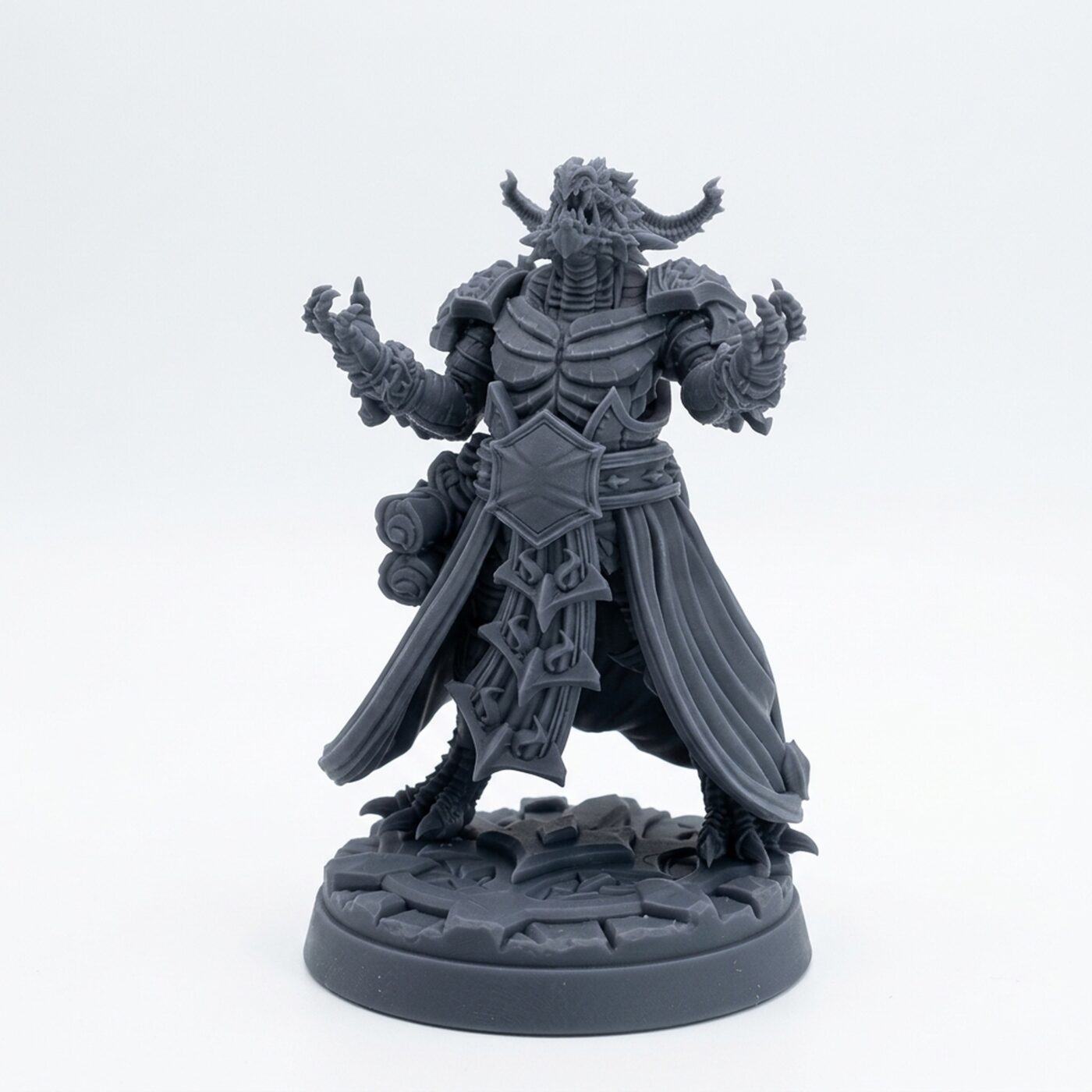 Barrabwarden C - Gray Resin 3D Printed Miniature