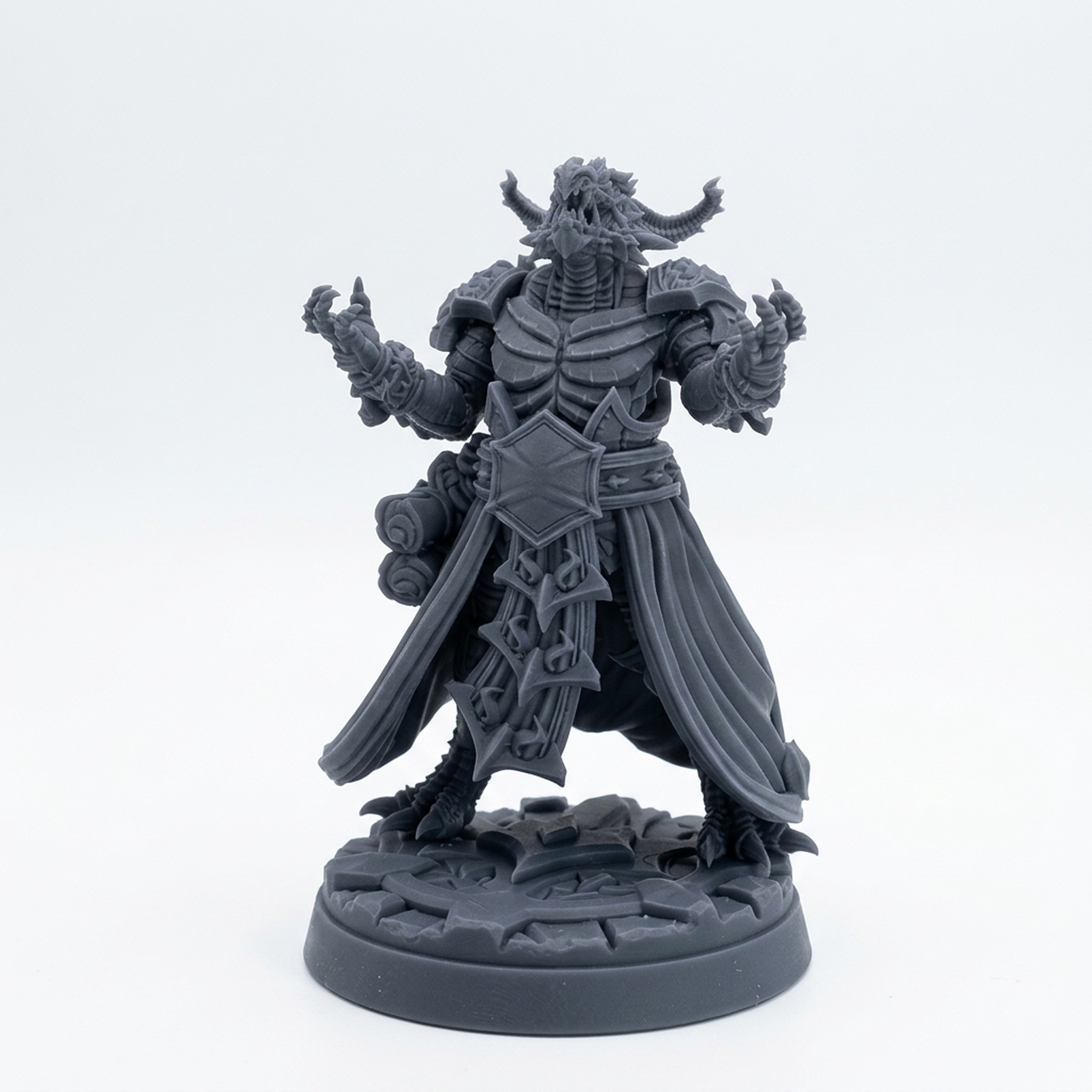 Barrabwarden C - Gray Resin 3D Printed Miniature