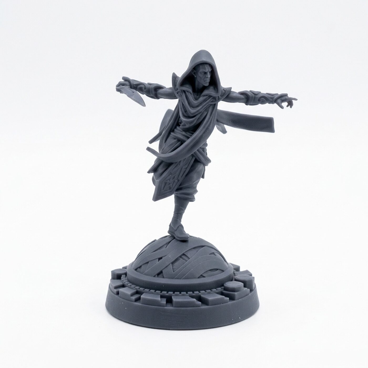 Battle Dervish A - Gray Resin 3D Printed Miniature