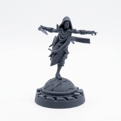 Battle Dervish A - Gray Resin 3D Printed Miniature