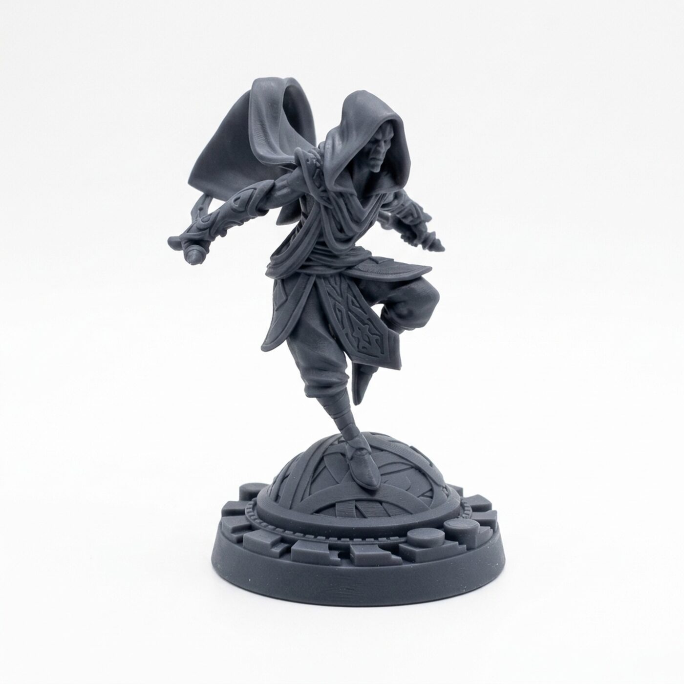Battle Dervish D - Gray Resin 3D Printed Miniature