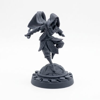Battle Dervish D - Gray Resin 3D Printed Miniature
