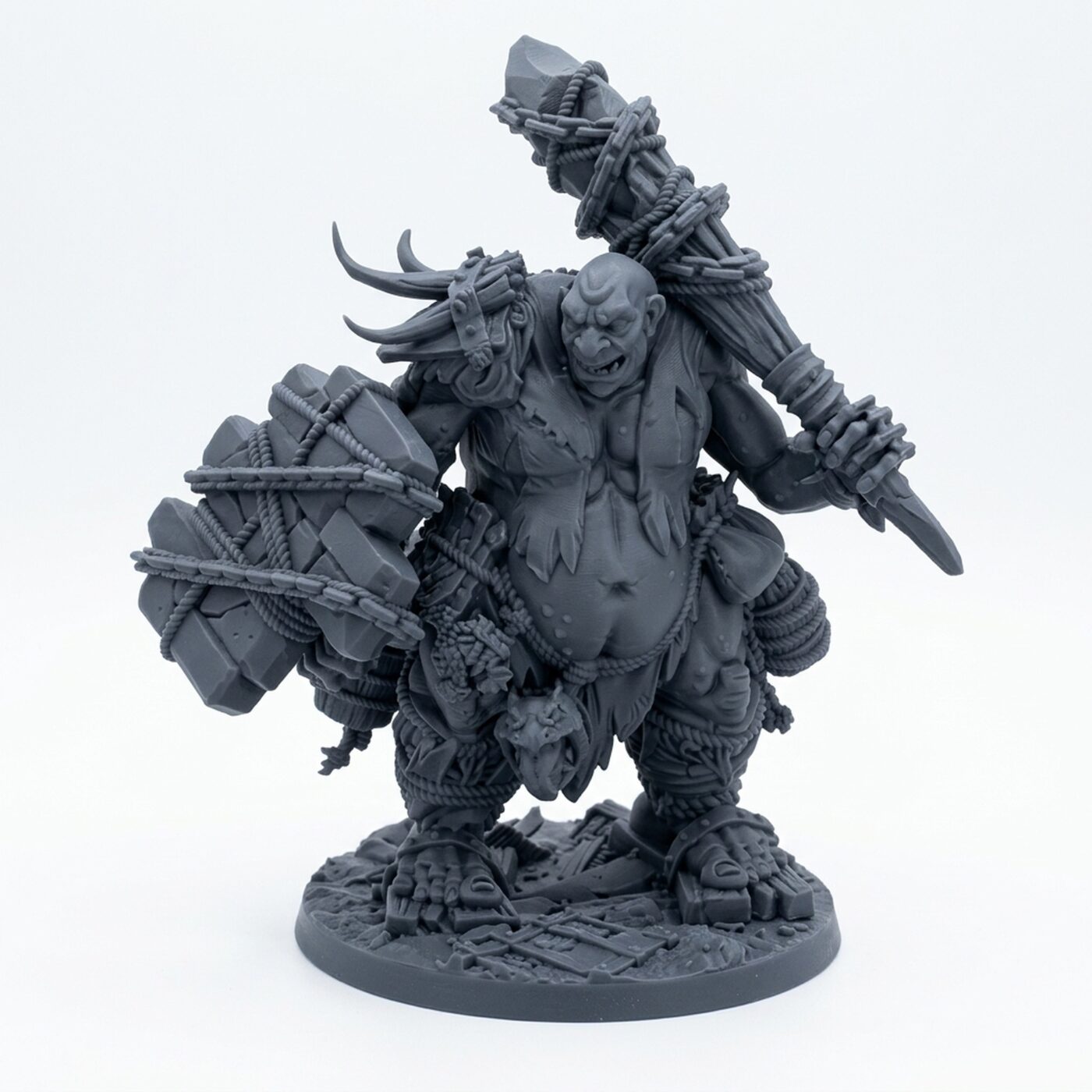 Behemoth Battalion C - Gray Resin 3D Printed Miniature