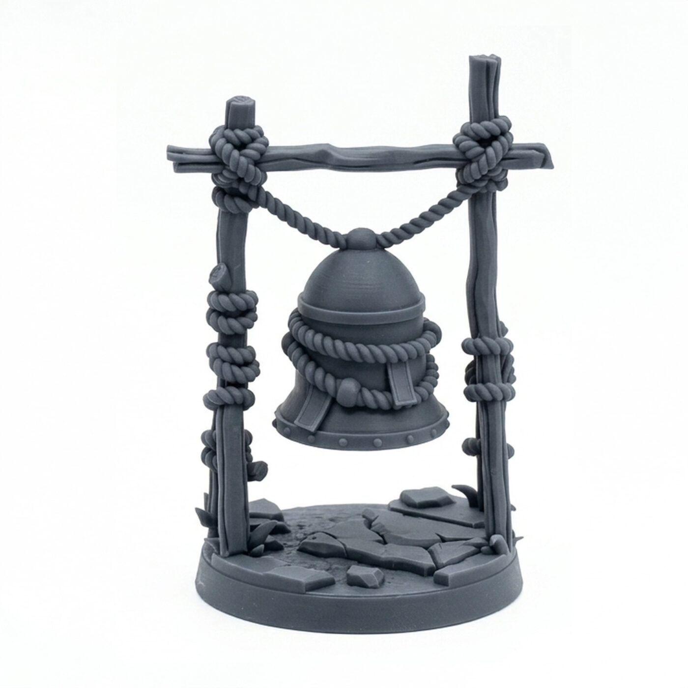 Bell Mimic - Gray Resin 3D Printed Miniature