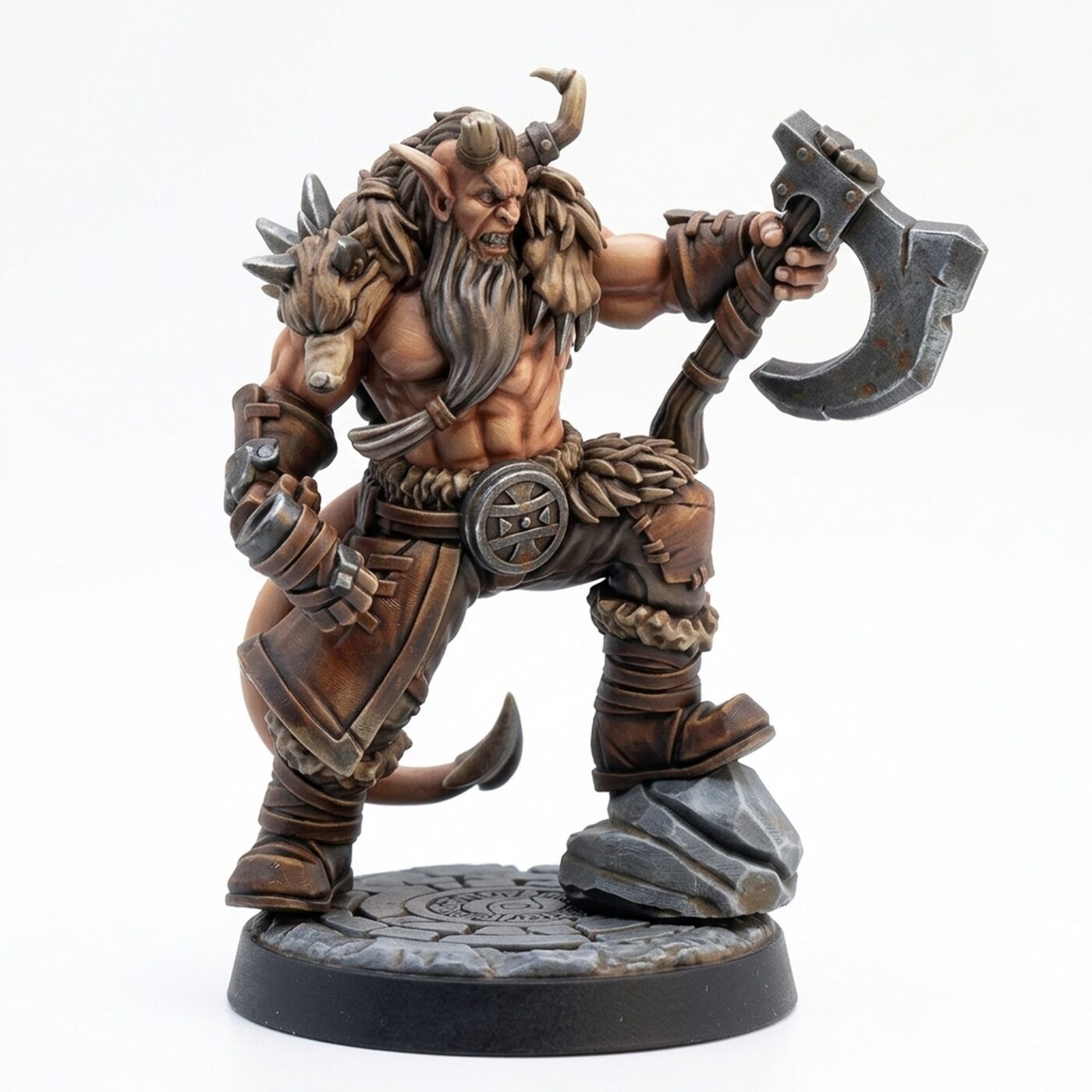 Berserk Tiefling - Painted 3D Printed Miniature