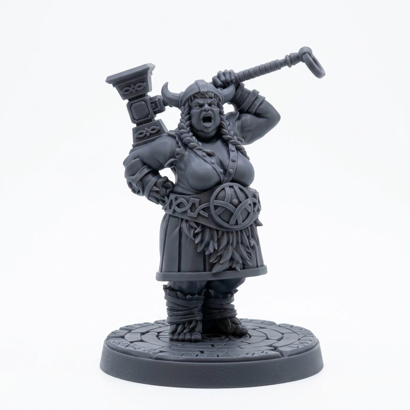 Big Woman - Gray Resin 3D Printed Miniature