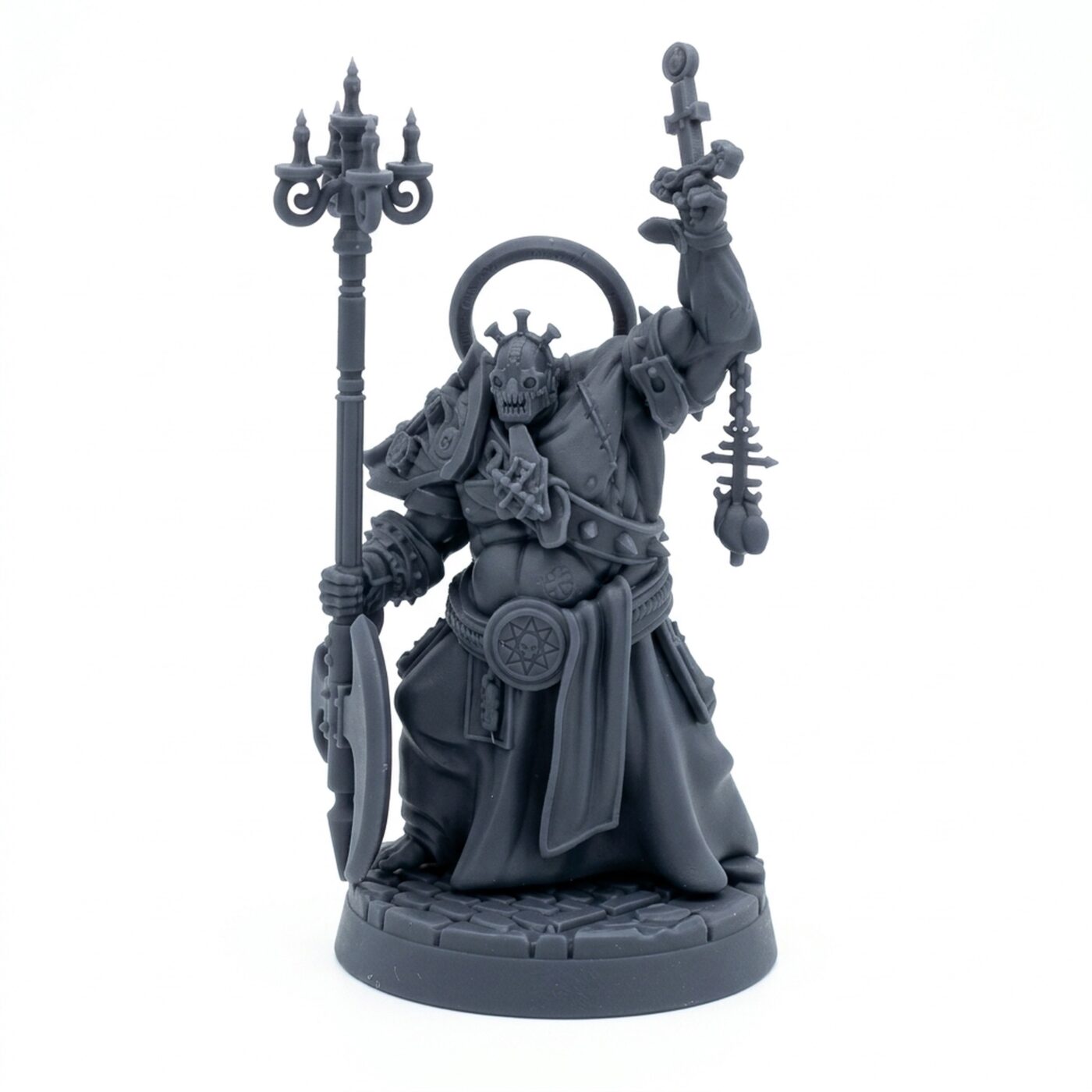 Bishops Of Purified Blood A - Gray Resin 3D Printed Miniature