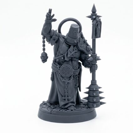 Bishops Of Purified Blood E - Gray Resin 3D Printed Miniature