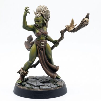 Blood Shaman Female A - Painted 3D Printed Miniature