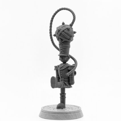 Bomb Nutcracker - Gray Resin 3D Printed Miniature