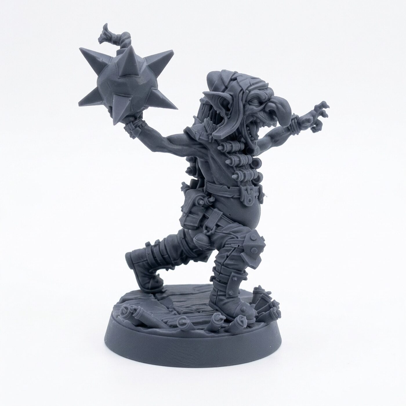 Bomber A Bomb Lobbin - Gray Resin 3D Printed Miniature