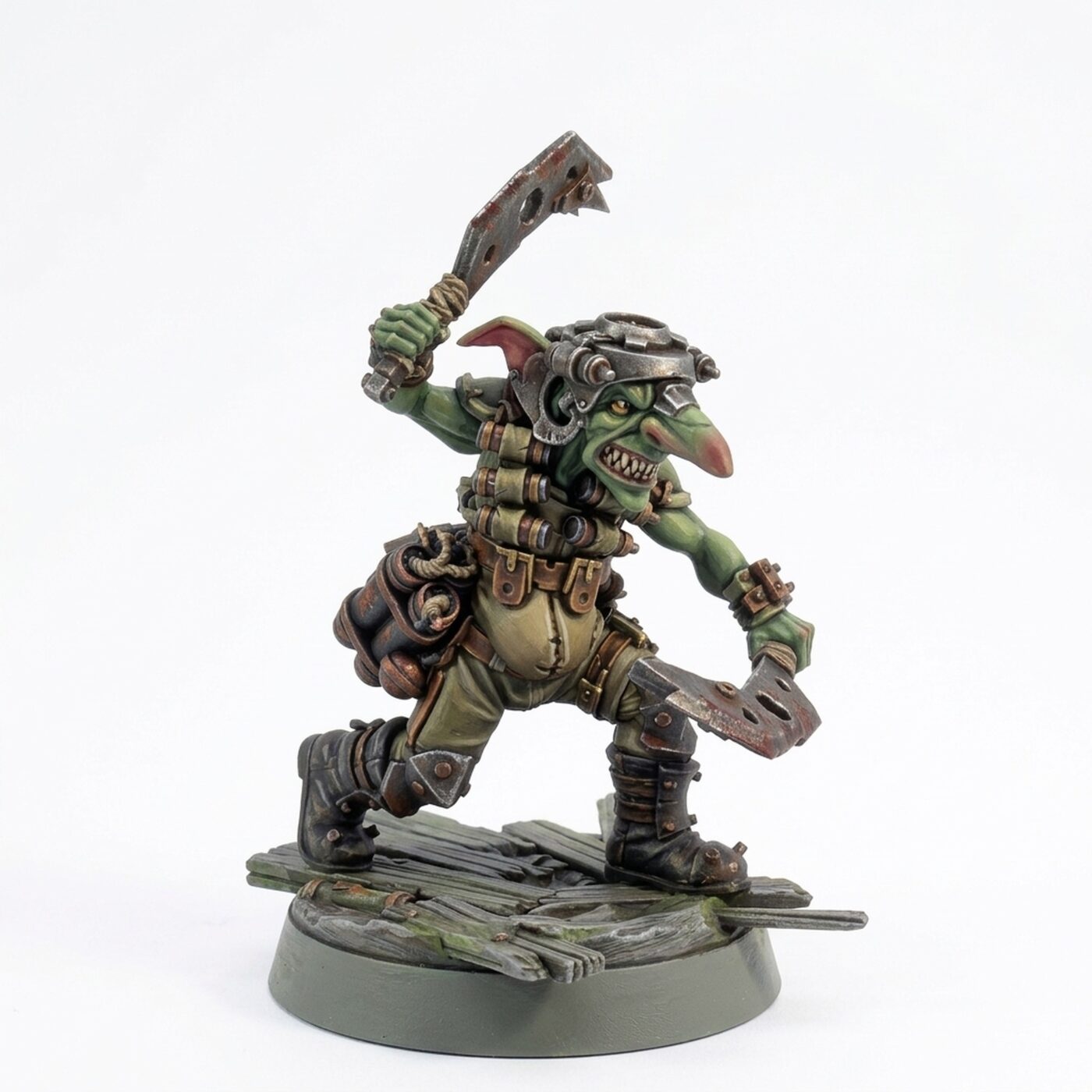 Bomber Pose B Twin Cleaver Chaos - Painted 3D Printed Miniature