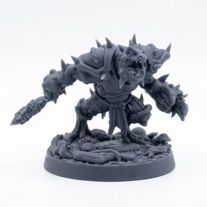 Bone Retriever A - Gray Resin 3D Printed Miniature
