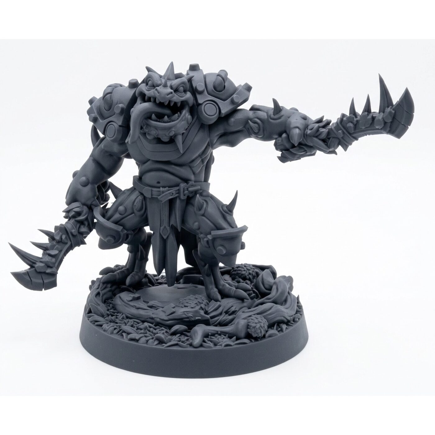 Bone Retriever C - Gray Resin 3D Printed Miniature