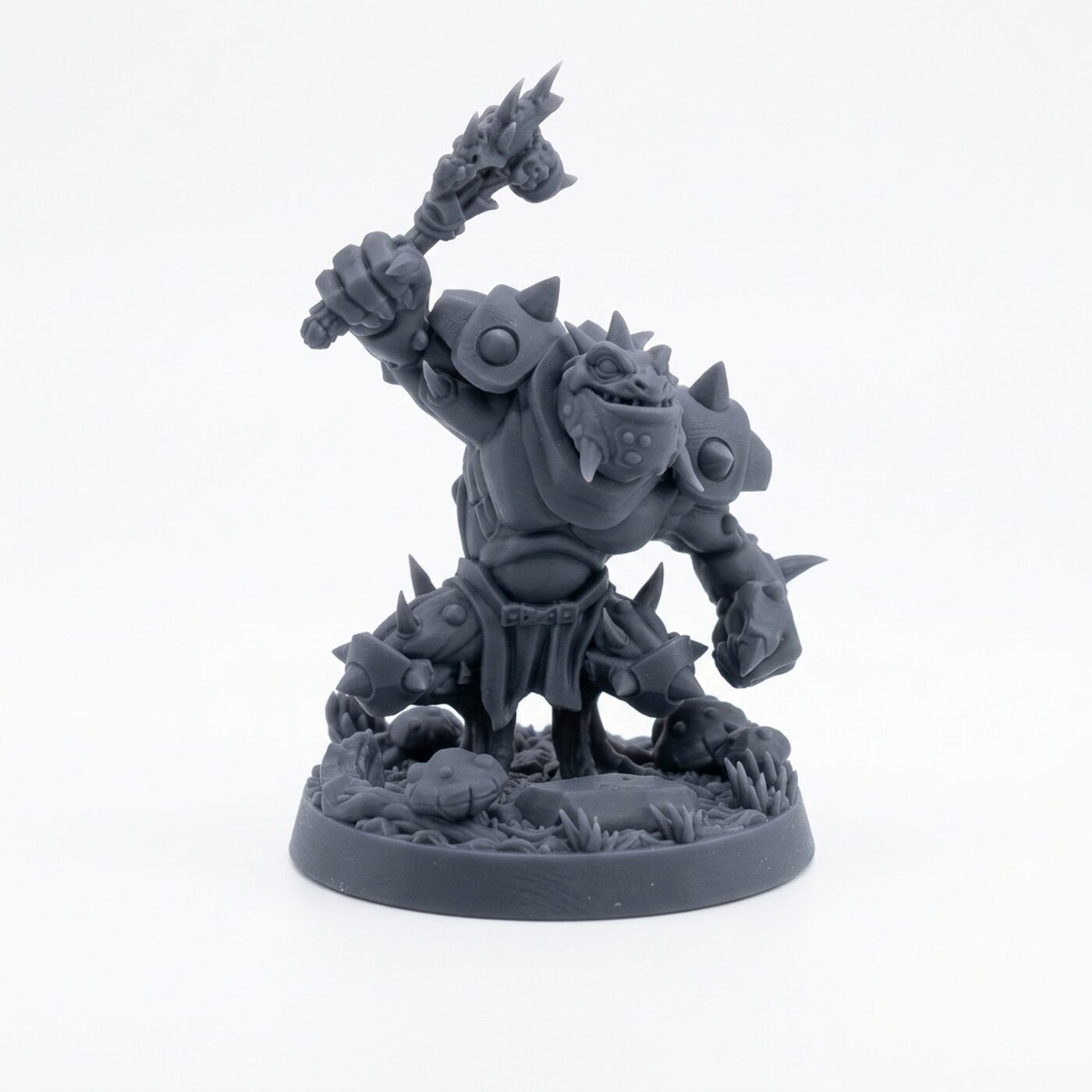 Bone Retriever D - Gray Resin 3D Printed Miniature