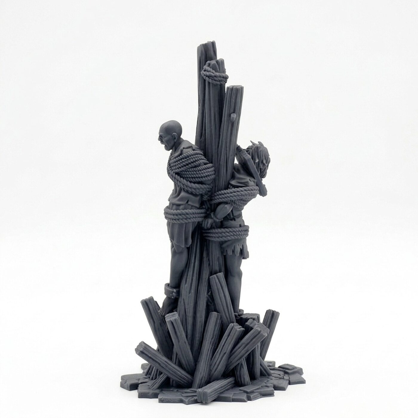 Bonfire - Gray Resin 3D Printed Miniature