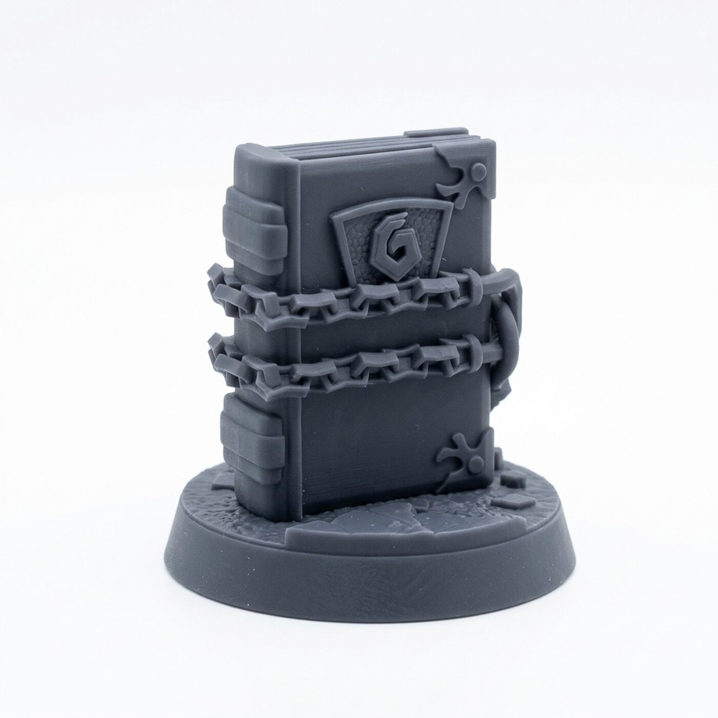 Book - Gray Resin 3D Printed Miniature
