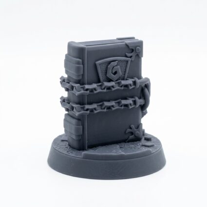 Book - Gray Resin 3D Printed Miniature
