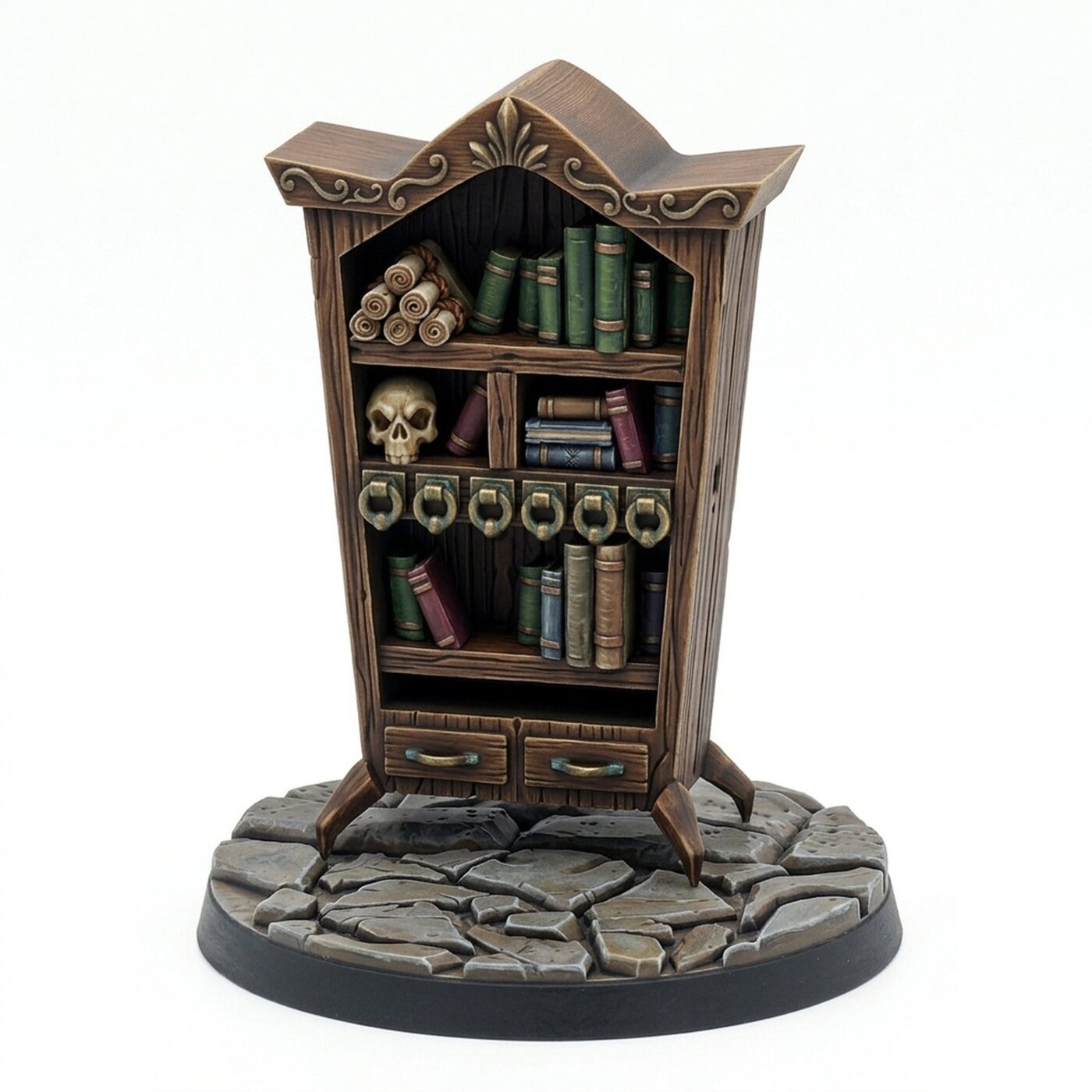 Book Shelf - Painted 3D Printed Miniature